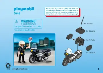 Istruzioni di montaggio Playmobil 5648 - Valigetta Polizia (2)