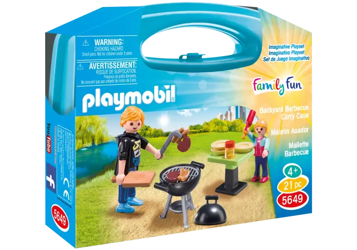 Playmobil 5649 - Backyard Barbecue Carry Case - BOX