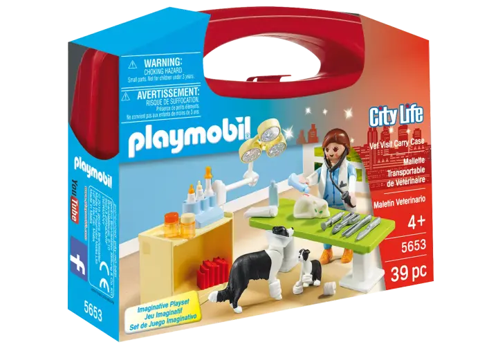 Playmobil 5653 - Βαλιτσάκι Επίσκεψη στον κτηνίατρο - BOX