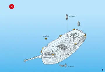 Οδηγίες συναρμολόγησης Playmobil 5810 - Κουρσάρικη Σκούνα (5)