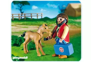 Playmobil 5820-A - Tierärztin und Fohlen