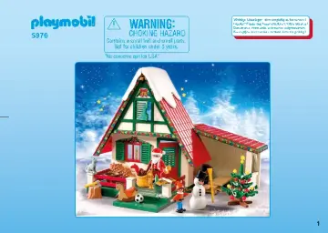 Bouwplannen Playmobil 5976 - Bij de Kerstman thuis (1)