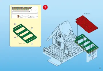 Οδηγίες συναρμολόγησης Playmobil 5976 - Η καλύβα του Άη Βασίλη (9)