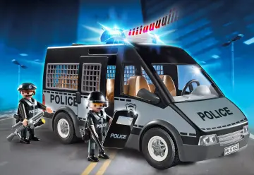 Playmobil 6043 - Fourgon de police avec sirène et gyrophare