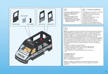 Notices de montage Playmobil 6043 - Fourgon de police avec sirène et gyrophare (7)
