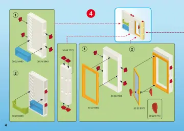 Bouwplannen Playmobil 6386 - Uitbreiding turnzaal voor Kinderdagverblijf (4)