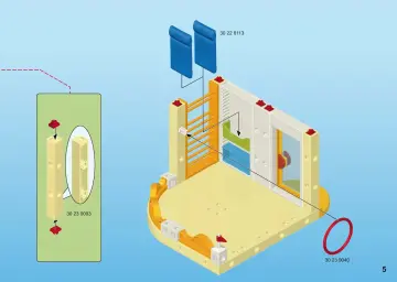 Bouwplannen Playmobil 6386 - Uitbreiding turnzaal voor Kinderdagverblijf (5)