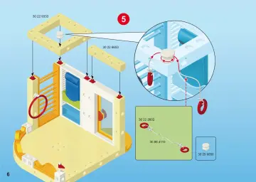 Bouwplannen Playmobil 6386 - Uitbreiding turnzaal voor Kinderdagverblijf (6)