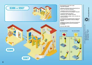 Manual de instruções Playmobil 6386 - Extensão Ginásio para Creche (8)