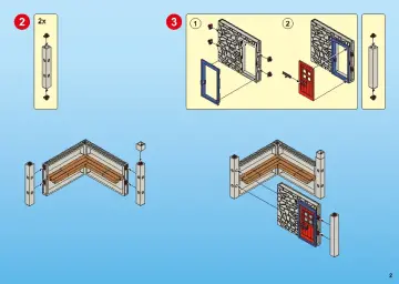 Οδηγίες συναρμολόγησης Playmobil 6427 - Φρούριο Άγριας Δύσης (2)