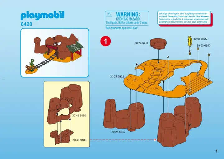 Instrukcje obsługi Playmobil 6428 - Western Goldmine (1)