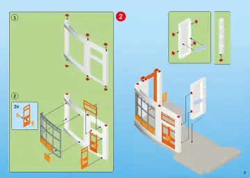 Bauanleitungen Playmobil 6443 - Etagenergänzung Kinderklinik (3)