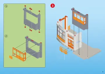 Bauanleitungen Playmobil 6443 - Etagenergänzung Kinderklinik (4)