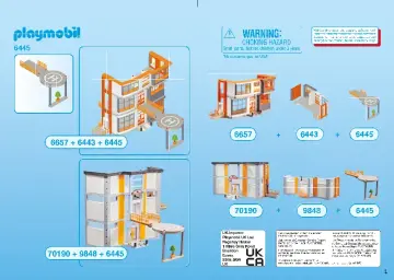 Building instructions Playmobil 6445 - Helipad for Hospital (70190) (1)