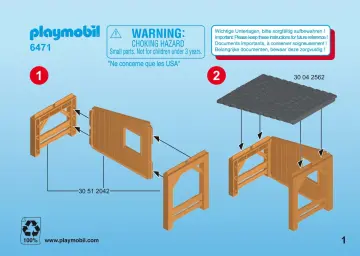 Bouwplannen Playmobil 6471 - Valkenier met roofvogels (1)