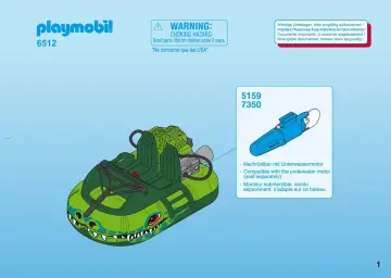 Manual de instruções Playmobil 6512 - Hovercraft (1)