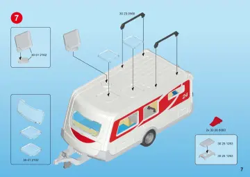 Istruzioni di montaggio Playmobil 6513 - Caravan (7)