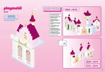 Manual de instruções Playmobil 6519 - Extensão B para o Grande Palácio das Princesas (1)