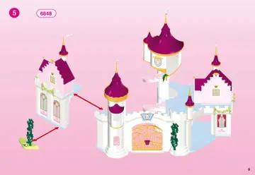 Building instructions Playmobil 6519 - Princess Castle Extension B (6)