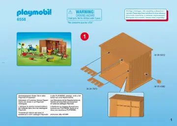 Bygganvisningar Playmobil 6558 - Redskapsbod med rabatt (1)