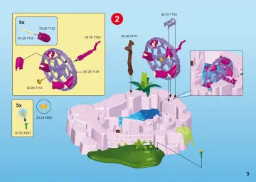 Istruzioni di montaggio Playmobil 6563 - Stagno incantato (3)