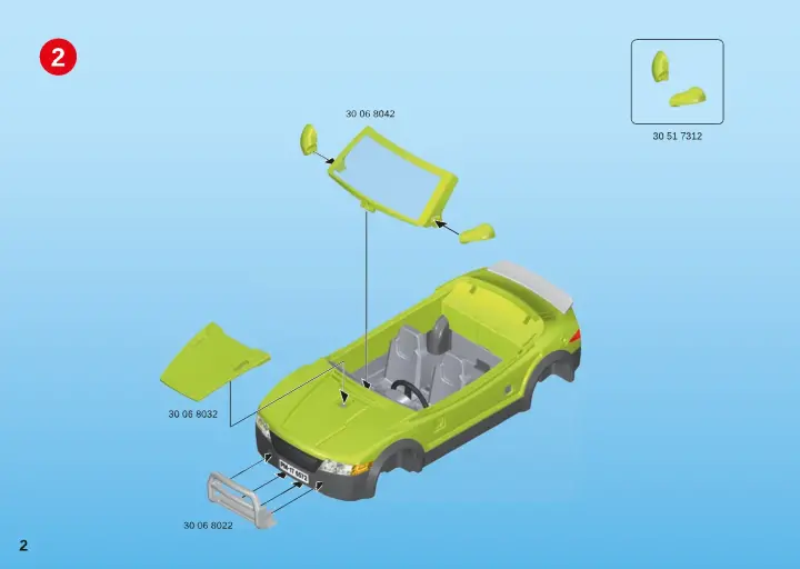 Building instructions Playmobil 6572 - Sports Car (2)