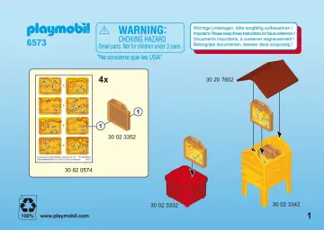 Manual de instruções Playmobil 6573 - Apicultor com colmeia (1)