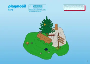 Manual de instruções Playmobil 6578 - Área de descanso para caminhantes (1)