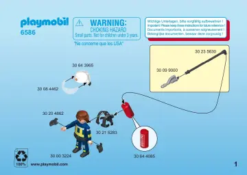 Manual de instruções Playmobil 6586 - Brigada de Bombeiros B (1)