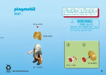 Manual de instruções Playmobil 6587 - Rei Anão (2)