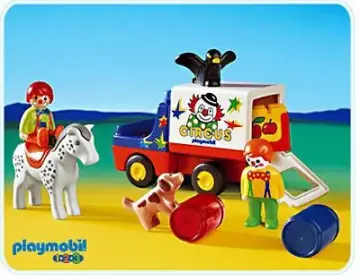 Playmobil 6621-A - Clowns / voiture / animaux 1.2.3
