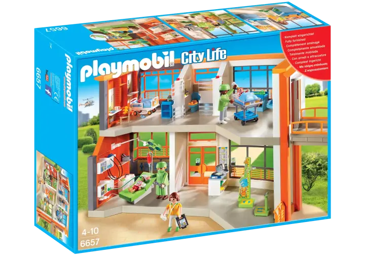 Playmobil 6657 - Kinderklinik mit Einrichtung - BOX