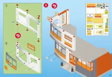 Bauanleitungen Playmobil 6657 - Kinderklinik mit Einrichtung (11)