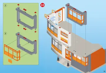 Bauanleitungen Playmobil 6657 - Kinderklinik mit Einrichtung (12)
