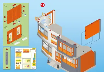 Bauanleitungen Playmobil 6657 - Kinderklinik mit Einrichtung (13)