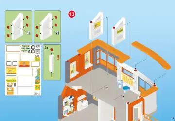 Bauanleitungen Playmobil 6657 - Kinderklinik mit Einrichtung (15)