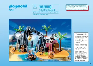 Manuales de instrucciones Playmobil 6679 - Isla del Tesoro Pirata (1)