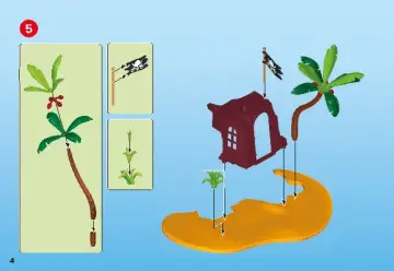 Manuales de instrucciones Playmobil 6679 - Isla del Tesoro Pirata (4)