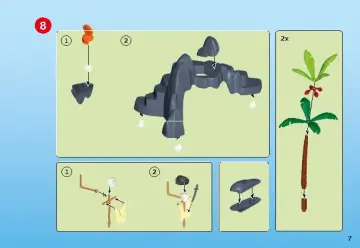 Manuales de instrucciones Playmobil 6679 - Isla del Tesoro Pirata (7)