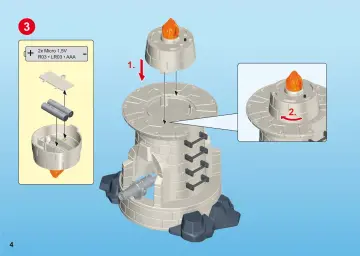 Manuales de instrucciones Playmobil 6680 - Faro con Soldados (4)