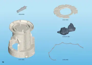 Building instructions Playmobil 6680 - Soldiers' Lookout with Beacon (10)