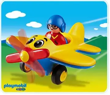 Playmobil 6717-A - Pilote / avion 1.2.3