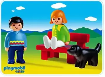 Playmobil 6721-A - Frau und Mann mit Hund