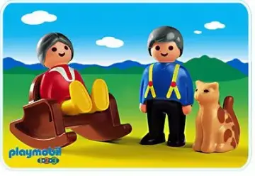 Playmobil 6722-A - Oma und Opa mit Katze