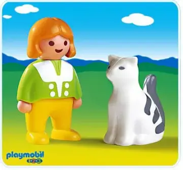 Playmobil 6728-A - Fillette/Chat