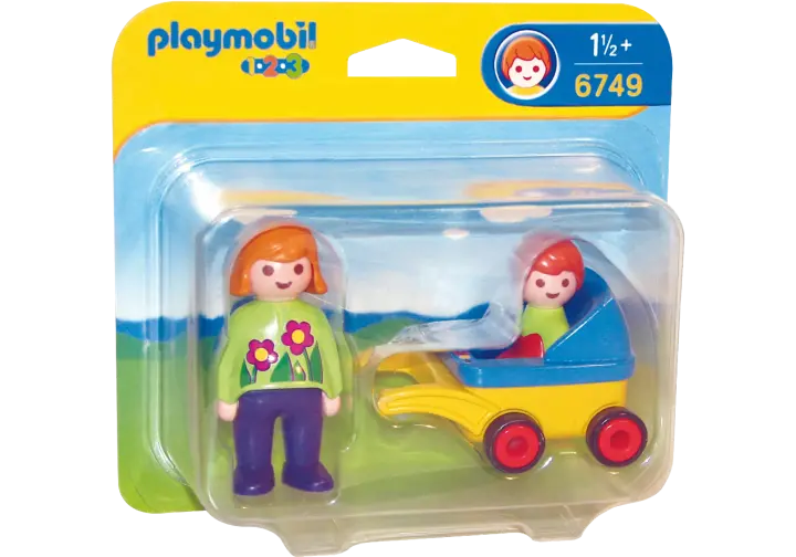 Playmobil 6749-A - Mama mit Kinderwagen - BOX