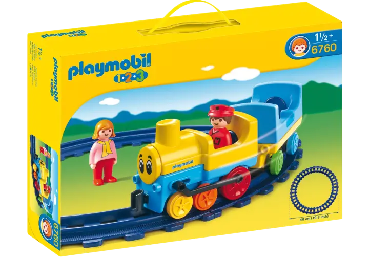 Playmobil 6760-A - Train avec rails - BOX