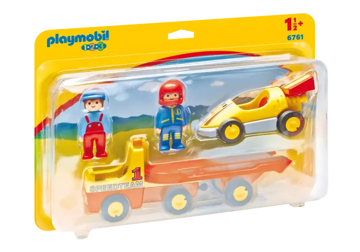 Playmobil 6761-A - Rennauto mit Transporter - BOX