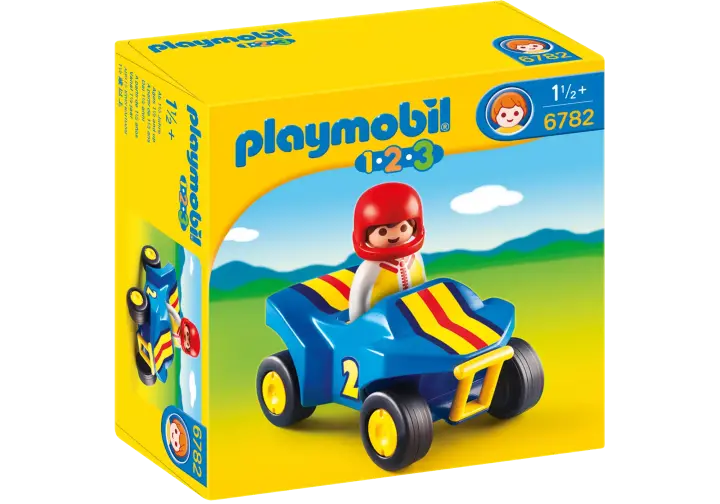 Playmobil 6782-A - Rennfahrer mit Quad - BOX