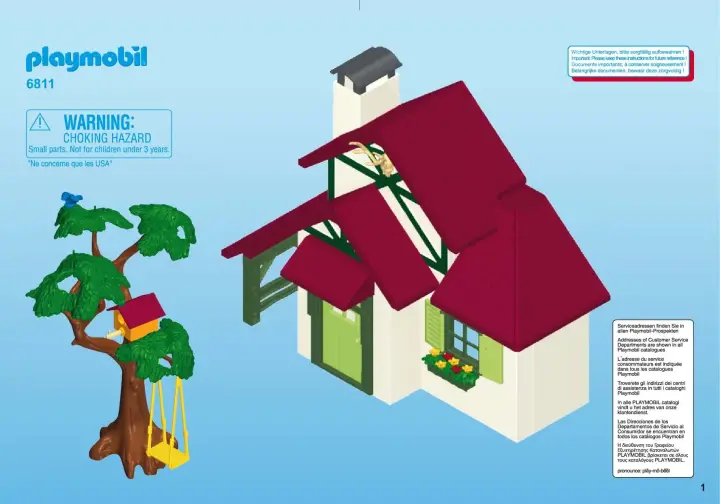 Building instructions Playmobil 6811 - Forest Ranger's House (1)